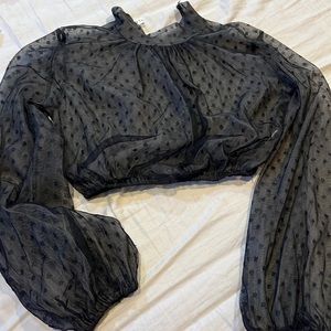 Wild Theory. Missing buttons. Sheer blouse. $10 or best offer